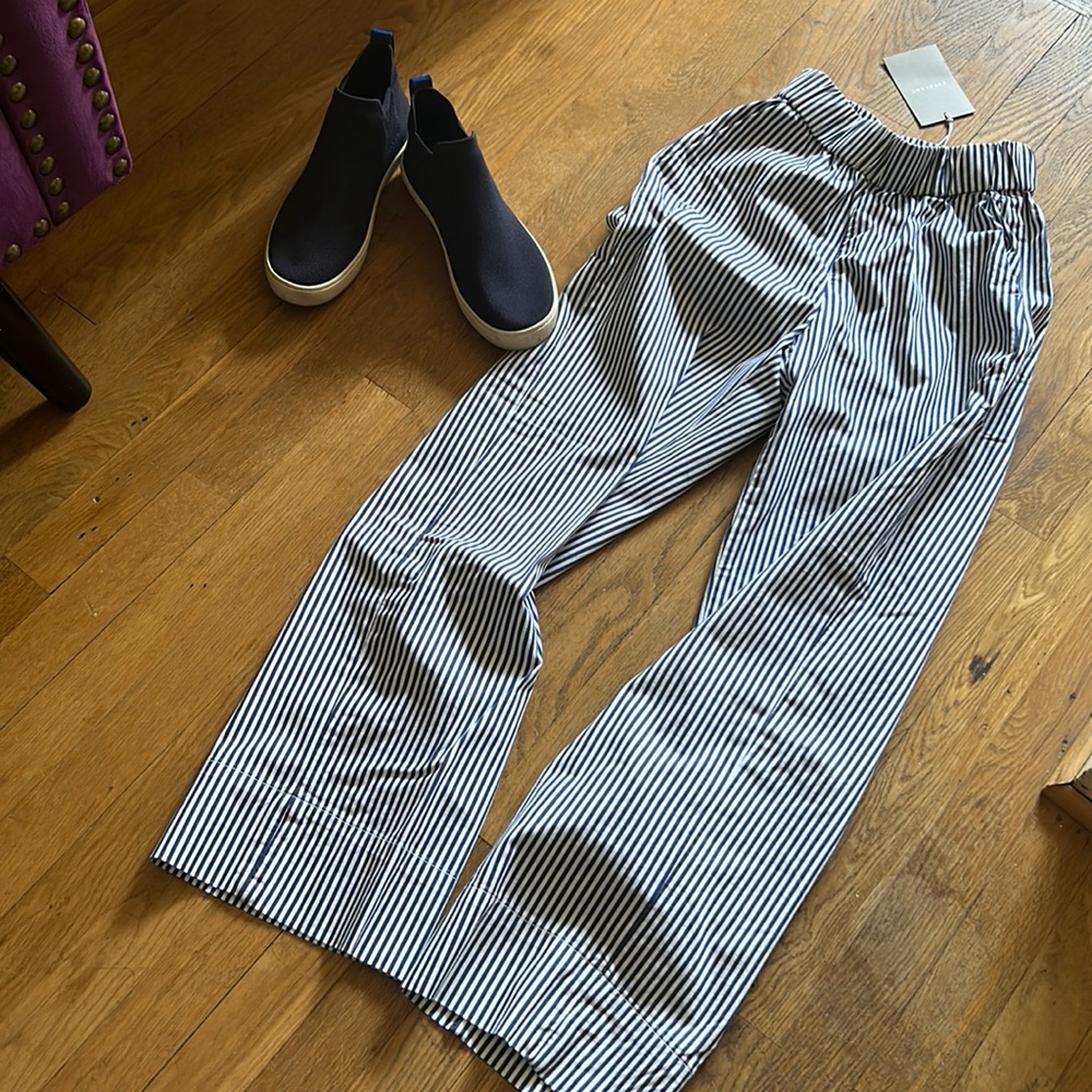 EVERLANE SPRING/SUMMER COTTON STRIPPED PANTS